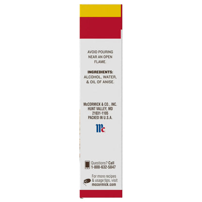 McCormick Non-GMO Gluten Free Pure Anise Extract, 2.0 fl oz Box