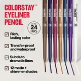 Revlon ColorStay Waterproof Eyeliner Pencil, Built-In Sharpener, 201 Black, 2 pack