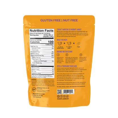 Lakanto Pumpkin Spice Muffin Mix - Sweetened with Monk Fruit and Allulose, Erythritol -8 Oz