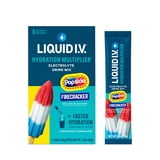 Liquid I.V. Popsicle Firecracker Hydration Multiplier Powdered Electrolyte Drink Mix, 6 Count Packets