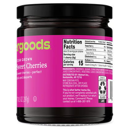 Gourmanity Brandied Cocktail Cherries, French Morello Cherries in Kirsch Brandy, for Cocktails and Desserts Kosher, Product of France 14.1oz