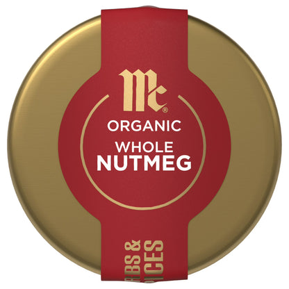 McCormick Gourmet Organic Whole Nutmeg, 1.5 oz Bottle
