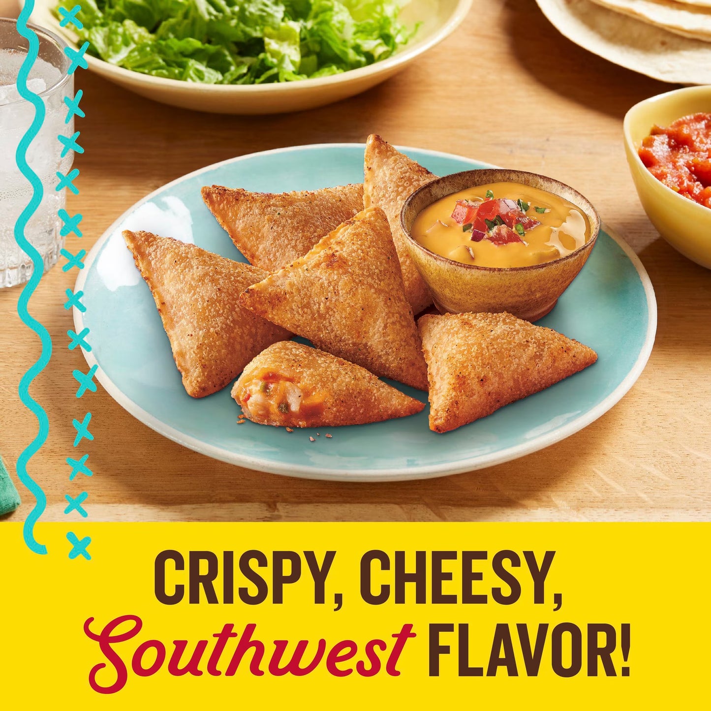 Old El Paso Stuffed Nachos, Chicken Fajita Style and Cheese, Frozen Snacks, 40 Count, 17 oz