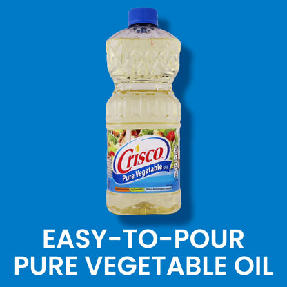 (2 pack) Crisco Pure Vegetable Oil, Cooking Oil, 40 fl oz