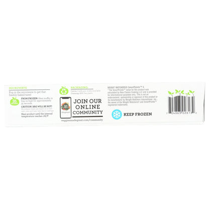 Veggies Made Great Blueberry Oat Muffin, 12oz, 6ct Box (Frozen)