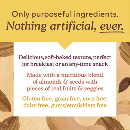 Simple Mills Soft Baked Carrot Cake Bar, 5.99 oz 5 Bars per Cardboard Box