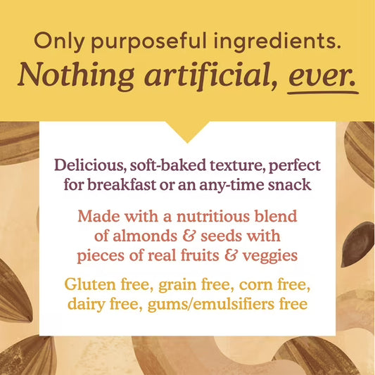 Simple Mills Soft Baked Carrot Cake Bar, 5.99 oz 5 Bars per Cardboard Box