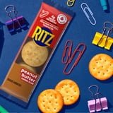 (3 pack) RITZ Peanut Butter Sandwich Crackers, Lunch Snacks, 1.38 oz Snack Pack