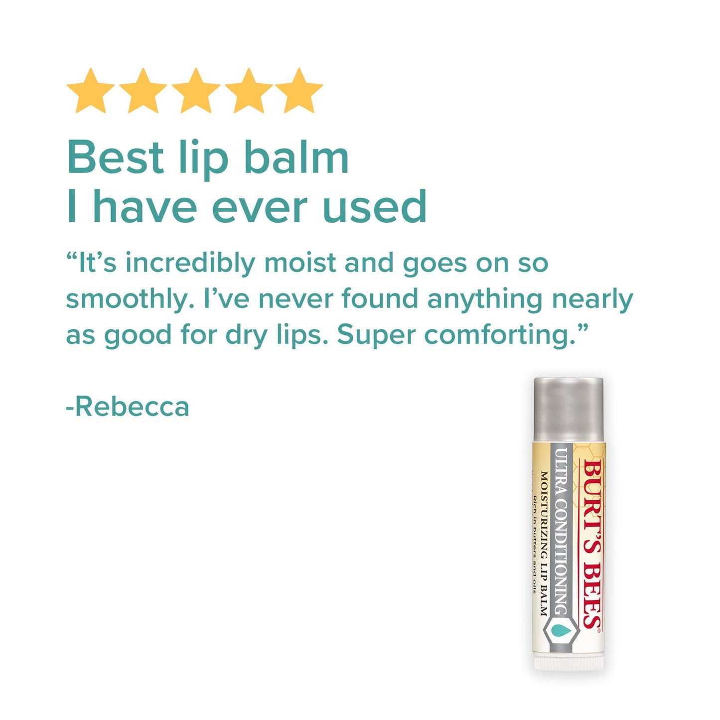 (2 pack) Burt's Bees Ultra Conditioning Moisturizing Lip Balm with Shea and Cocoa Butter, 0.15 oz.