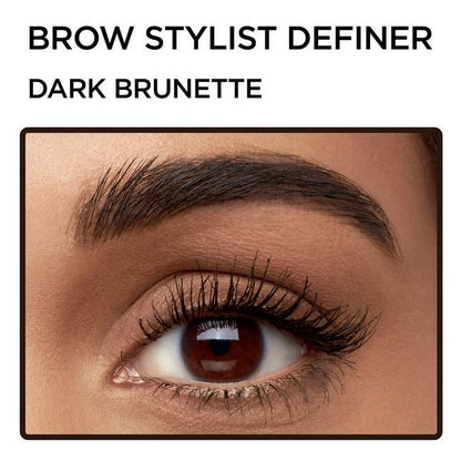 L'Oreal Paris Brow Stylist Definer Waterproof Eyebrow Mechanical Pencil, Dark Brunette