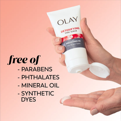 Olay Face Wash, Regenerist Detoxifying Pore Scrub, Deep Cleansing Exfoliator, 5.0fl oz