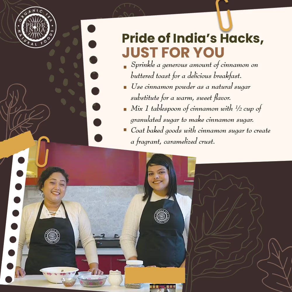 Pride of India – Natural Cinnamon Ground – Pure & Fresh – Gourmet Spice – Perfect for sweet & savory dishes – Easy to Use – Good for Restaurant Use - 7 oz. Medium Dual Sifter Bottle