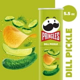Pringles Dill Pickle Potato Crisps Chips, Lunch Snacks, 5.5 oz Canister