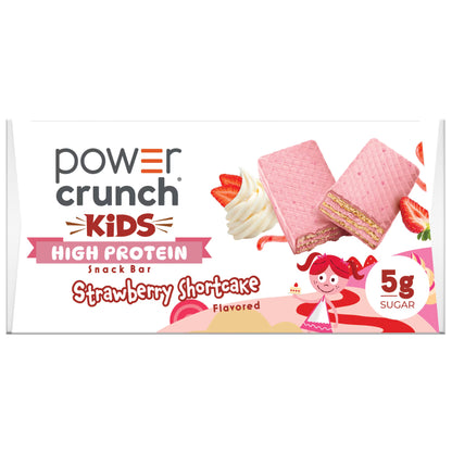 Power Crunch KIDS Strawberry Cream Bars 1.13oz, 5 Count Box