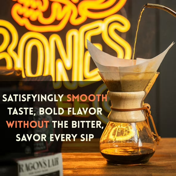 Bones Coffee Medium Roast Pumpkin Flavored Ground Coffee | 12 oz Frosted Pumpkin Roll Ground Coffee