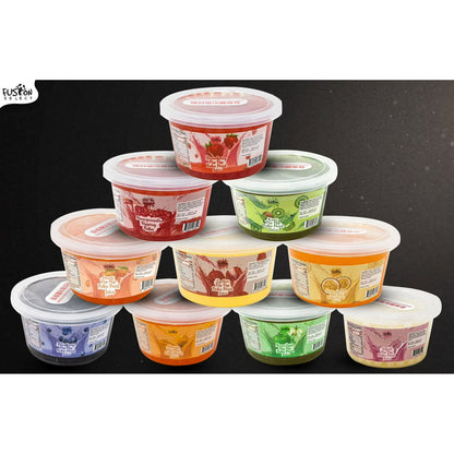 Fusion Select Bursting Boba Popping Boba Pearls - Fruit Tea Snack Toppings (Strawberry)