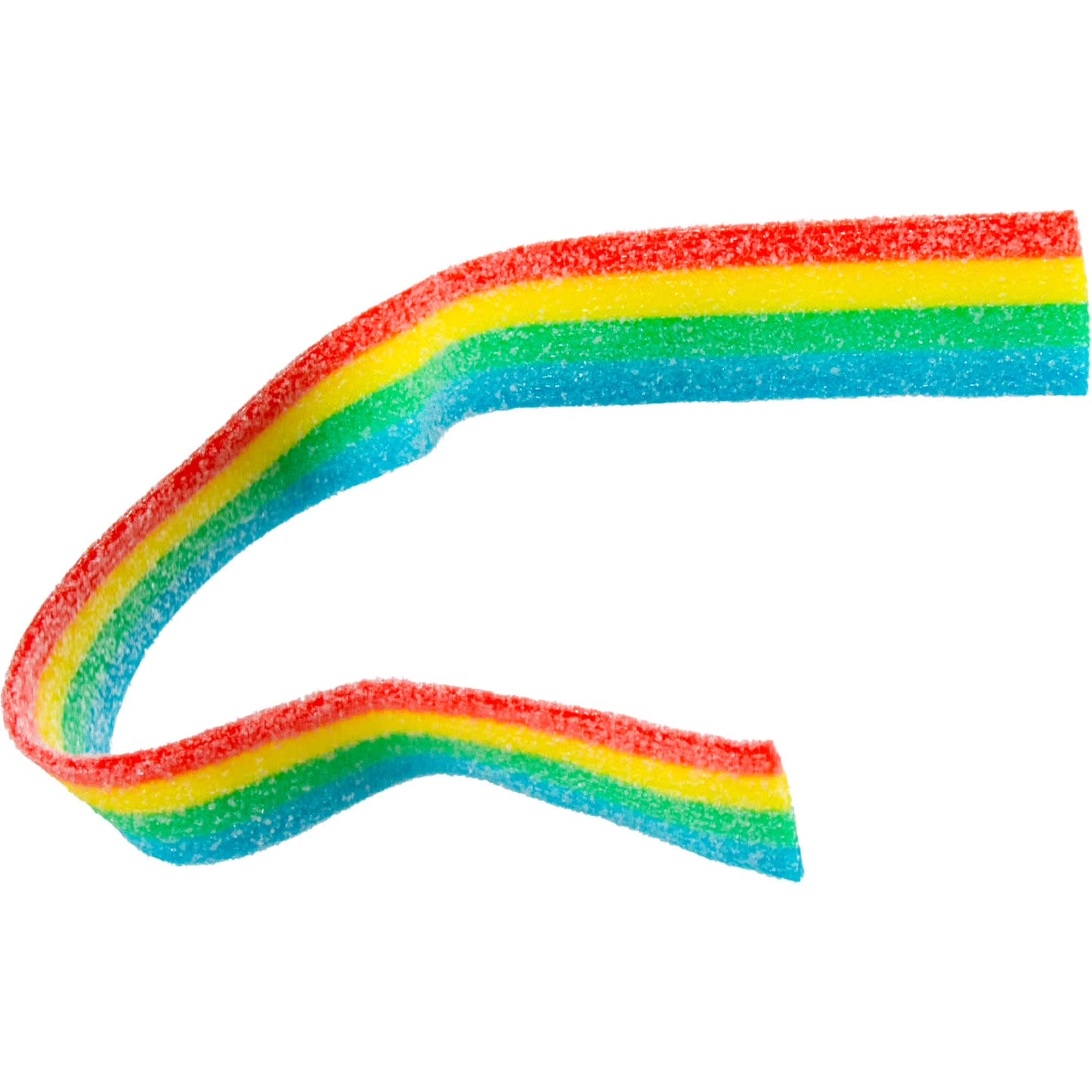 Sour Strips Rainbow Flavored Chewy Sour Candy Bag, 3.4 oz