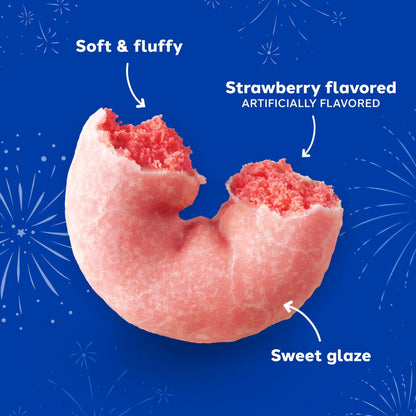 Hostess Donettes, Strawberry Artificially Flavored Mini Donuts, 10 oz Bag