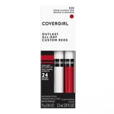 COVERGIRL Outlast All-Day Lip Color Liquid Lipstick and Moisturizing Topcoat, Your Classic Red