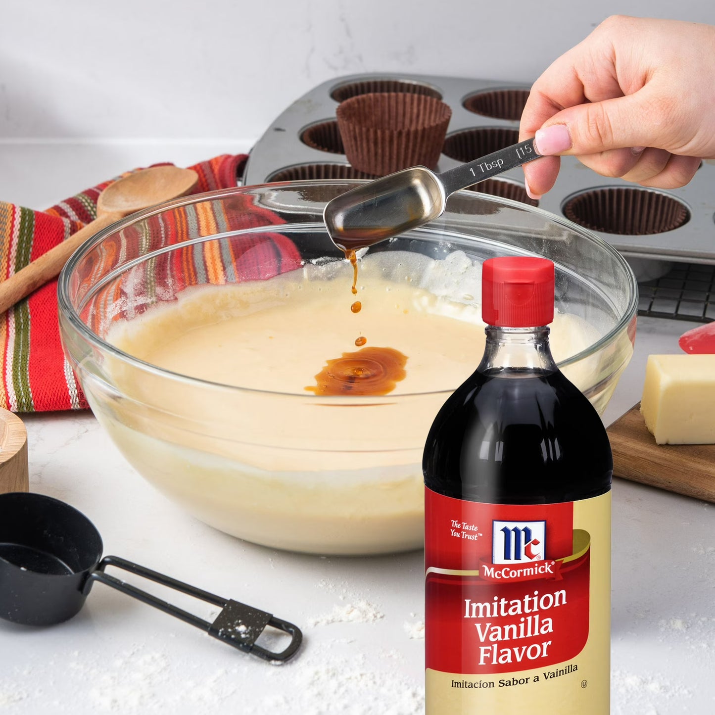 McCormick Kosher Imitation Vanilla Flavor, 1.0 qt Bottle