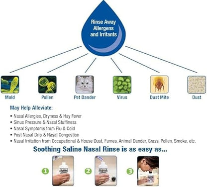 NeilMed Sinus Rinse All Natural Relief Premixed Refill Packets 100 Count (Pack of 1)