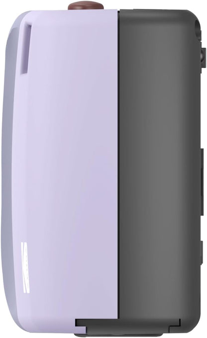 KODAK EC35 35mm Film Camera 35mm, Reusable, Focus-Free, Built-in Flash, Slide Cover, Beginner Friendly (Film & AA Battery are not Included) (Single, Lavender)