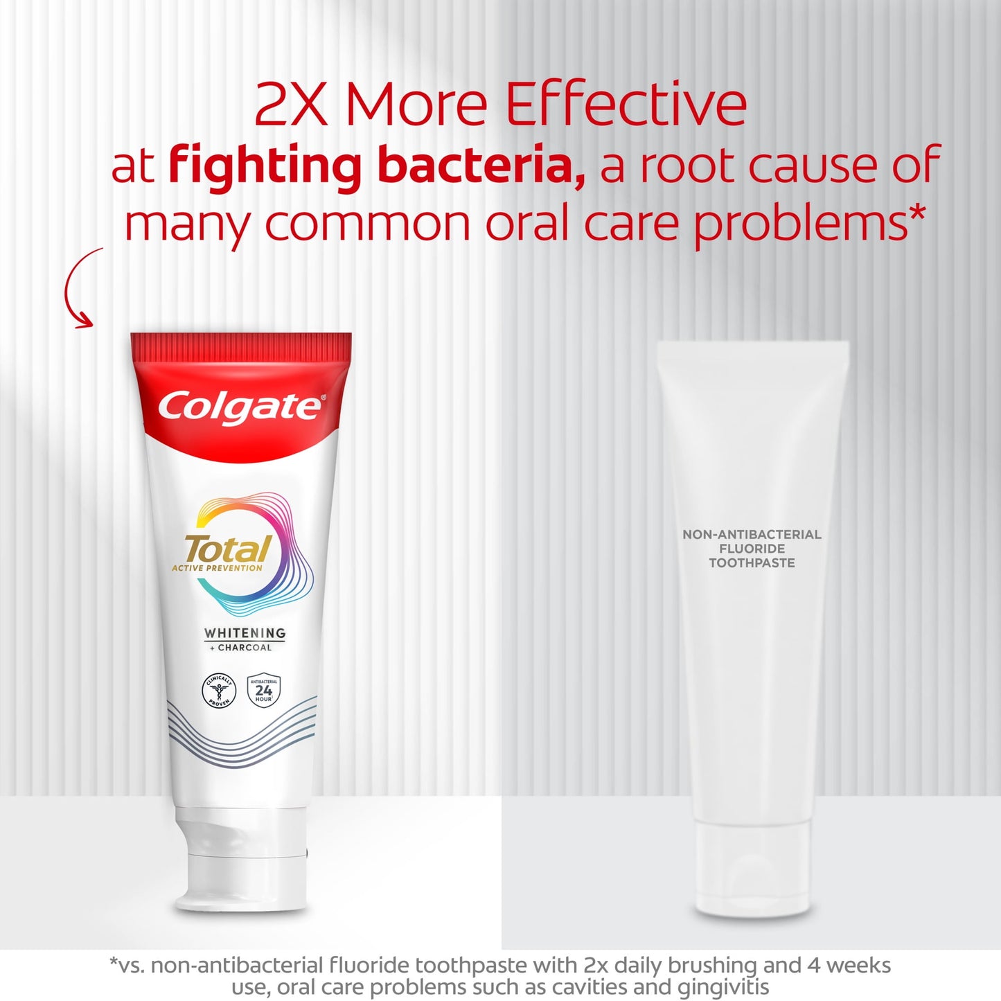 Colgate Total Active Prevention Whitening and Charcoal Toothpaste, Mint, 5.1 oz