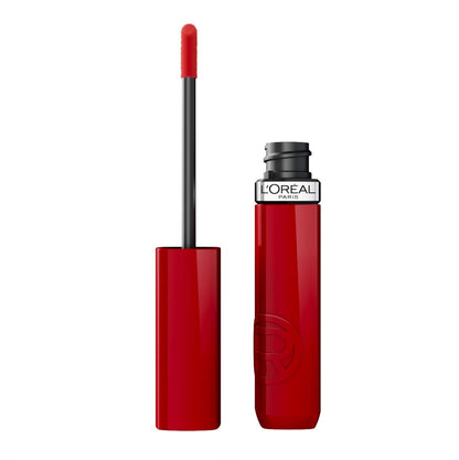 L'Oreal Paris Infallible Lacque Resistance Liquid Lipstick, 16HR Long Lasting Lip Makeup with Lacquer-Like Shine and Zero Transfer, 420, Le Rouge Paris
