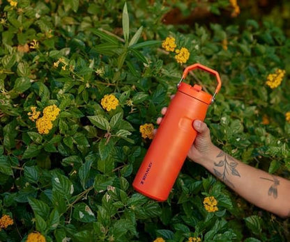 STANLEY IceFlow Flip Straw 2.0 Bottle, 36 oz, Tigerlily Plum