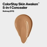 Revlon ColorStay Skin Awaken Cream Concealer Makeup, Longwear, 070 Nutmeg, 0.27 fl oz