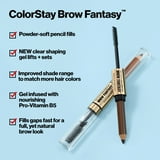 Revlon ColorStay Brow Fantasy, Eyebrow Pencil with Clear Shaping Gel, 002 Soft Brown