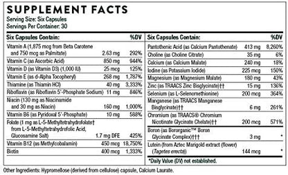 THORNE - Active Aging Multivitamin Bundle - Tailored Nutrition for Men & Women 50+ - 30 Servings