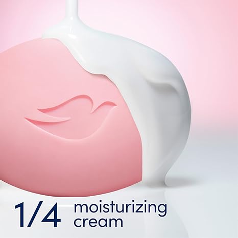 Dove Soap, Pink Beauty Bar 2-Pack – 3-in-1 Moisturizing Face, Body & Hand Soap, 3.17 Oz Ea