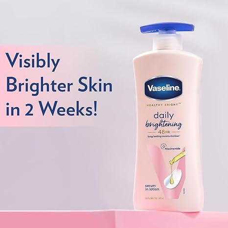 Vaseline Healthy Daily Body Lotion with Vitamin B3, Lightweight Daily Use Moisturizing Lotion – 400 ml (13.52 fl oz)
