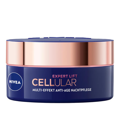 NIVEA Cellular Expert Lift Anti-Age Face Cream Set – Day & Night Moisturizers with Bakuchiol and Dual Hyaluronic Acid, 2 × 50 ml (100 ml) – Anti-Wrinkle, Firming and Skin-Renewing Care for Mature Skin