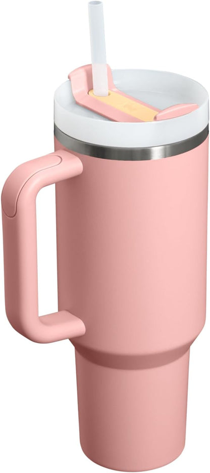 STANLEY Quencher H2.0 Flow State Tumbler, 40 oz, Peach Rose