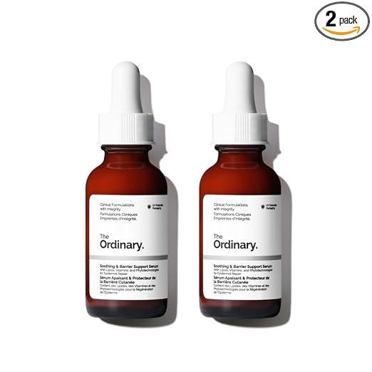 The Ordinary Soothing & Barrier Support Serum, Redness-Reducing & Hydrating Solution with Centella Asiatica for Skin Barrier Repair (Pack of 2)