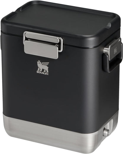 STANLEY Lifted Spirits Stainless Steel Cooler | Vacuum Insulated Hard Cooler | Leakproof VaultSeal Latch | Premium 18/8 Recycled Stainless Steel | BPA-Free