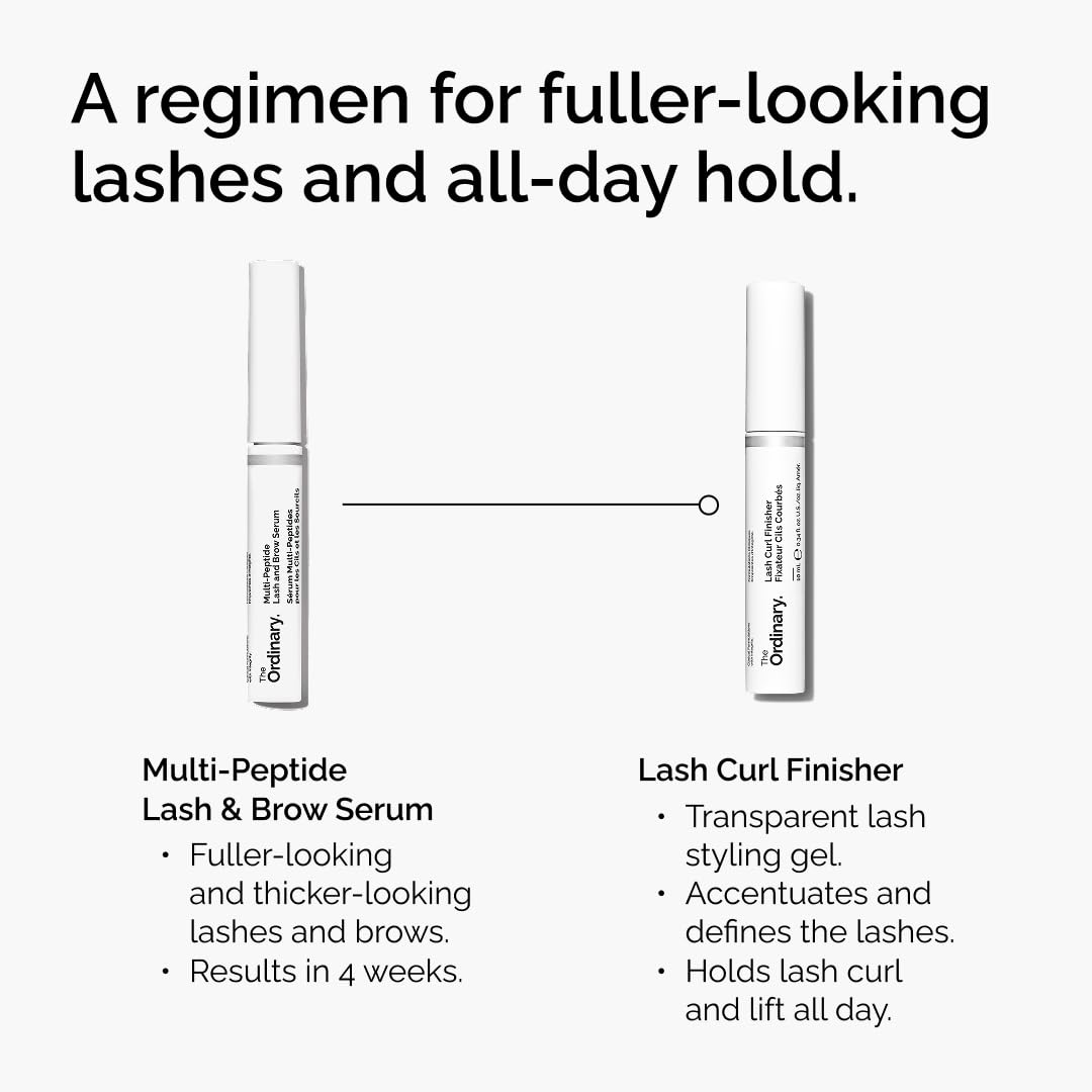 The Ordinary Multi-Peptide Lash and Brow Serum, Peptide-Powered Formula for Thicker, Fuller Looking Lashes & Brows (Pack of 2)