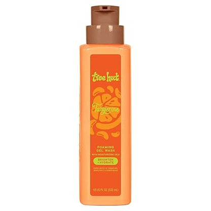 Tree Hut Tangerine Body Wash, Hydrating & Moisturizing Shower Gel with Shea Butter & Essential Oils, Soft Smooth Glowing Skin, Gentle Cleanser, Self Care Gifts for Women, Pump Bottle, 18 Fl Oz