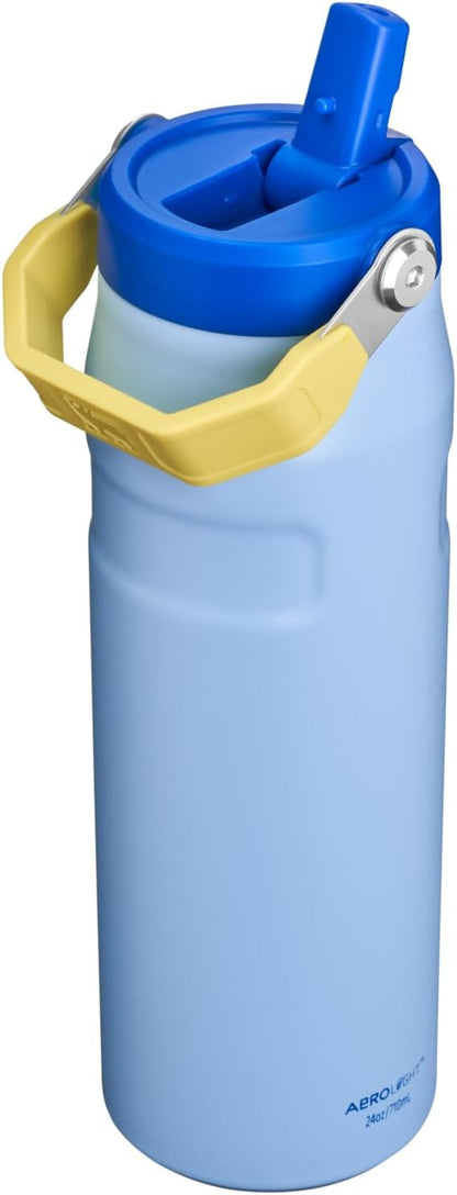STANLEY IceFlow Flip Straw 2.0 Bottle, 24 oz, Cornflower Admiral Blue