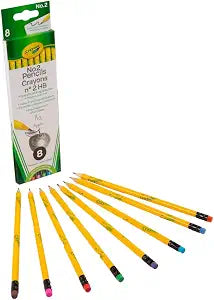 Crayola Number 2 Pencils, Classroom Must Haves, Back to School Supplies, 8 Count