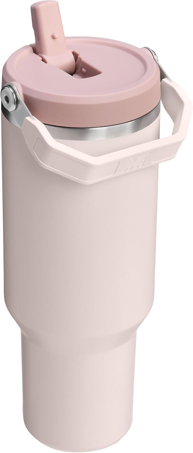 STANLEY IceFlow 2.0 Flip Straw Tumbler, 40 oz, Rose Quartz