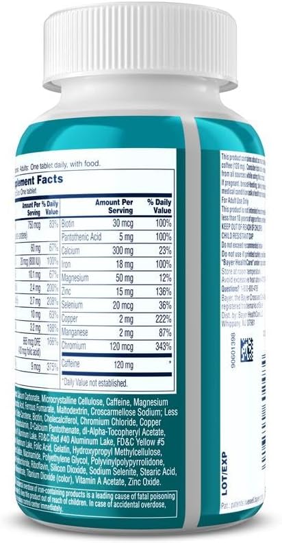 A Day Women's Active Metabolism Daily Essential,Multivitamin for Women,Metabolism Support,Vitamins for Women with All 8 B-Vitamins,Vitamin D,Magnesium & More,120 Count (Pack of 2)
