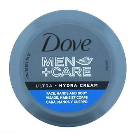 Dove Men+Care Ultra-Hydra Cream with 24 Hour Moisturization, 2.53 FL OZ (Pack of 1).