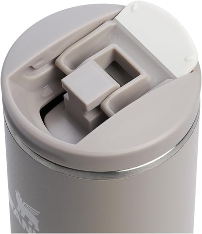 STANLEY Transit FlipTop Mug | Leakproof Coffee Travel Cup | Vacuum Insulated Stainless Steel | Stays Hot or Cold for Hours | BPA-Free | 20 oz | Ash