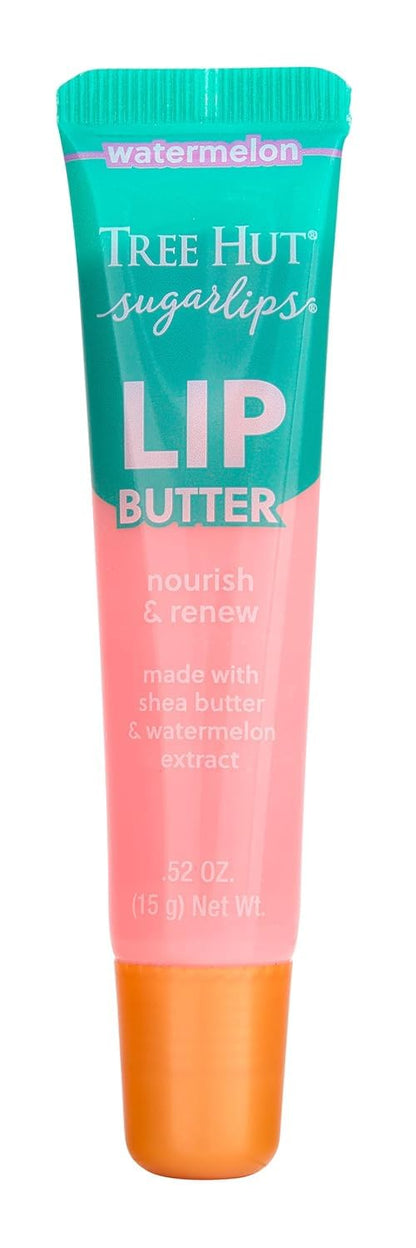 Tree Hut Watermelon Sugarlips Lip Butter, Hydrating Lip Care to Lock in Moisture & Nourish Lips, Smooth & Soft Finish, 0.52 fl oz