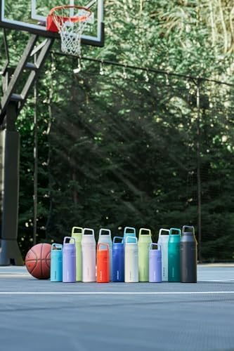 Stanley IceFlow Cap and Carry Water Bottle | Wide Mouth Twist Lid | Lightweight & Leakproof for Travel & Sports | Insulated Stainless Steel | BPA-Free