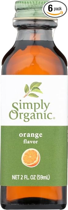 Simply Organic Orange Flavor, Certified Organic | 2 Fl Oz (Pack of 6)