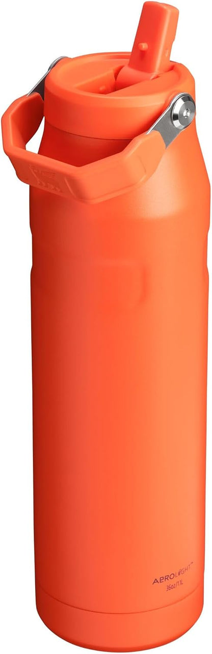 STANLEY IceFlow Flip Straw 2.0 Bottle, 36 oz, Tigerlily Plum